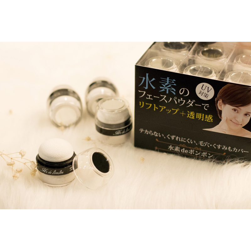 Ссorein Face Powder H2 De PomPon. Прозрачная пудра для лица Кореин, обогащенная водородом, 4 г