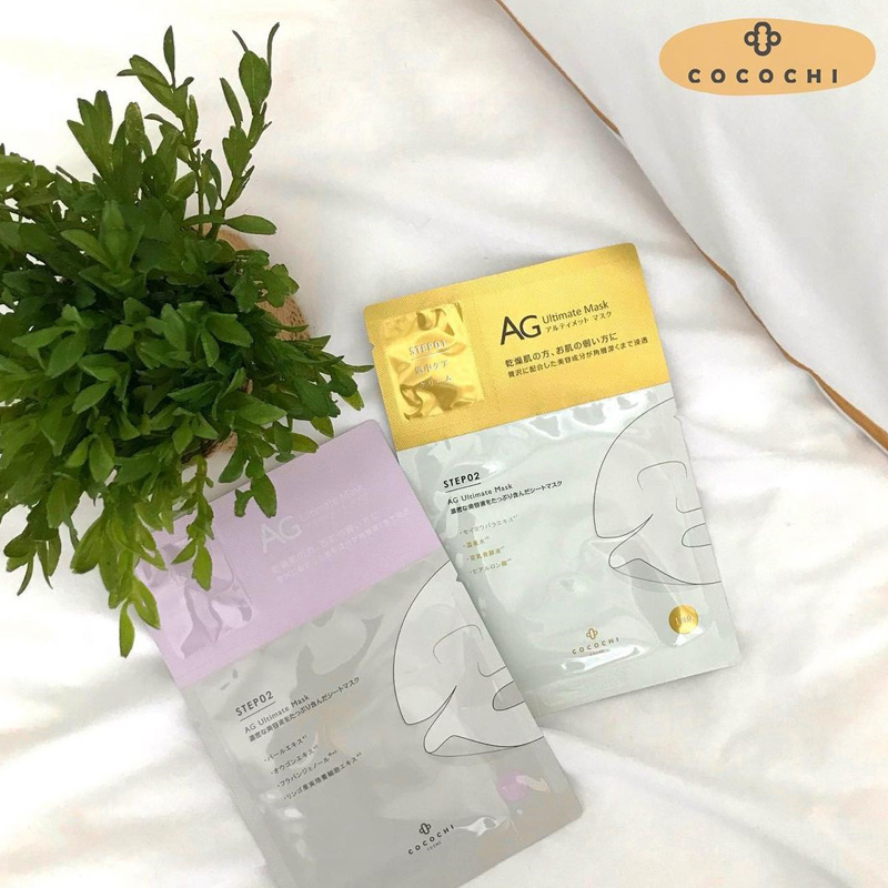 Cocochi AG Ultimate Facial Essence Mask. Питательная тканевая маска-эссенция для лица Кокочи, 5 шт.