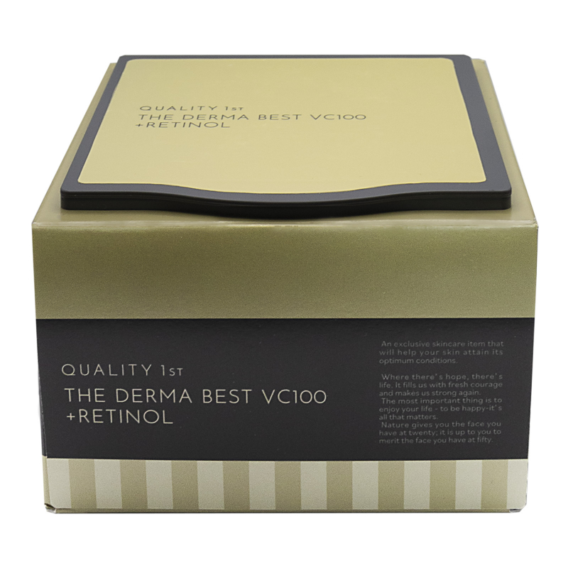 Quality 1st The Derma Best VC100 + Retinol. Омолаживающая маска Бэст для дермы с витамином С 100 + Ретинол Кволити Фест, 20 шт.