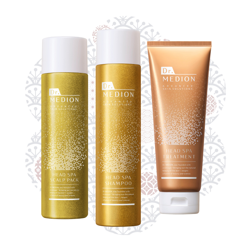 Подарочный набор косметики спа-уход для волос Dr.Medion Head Spa, 3 продукта