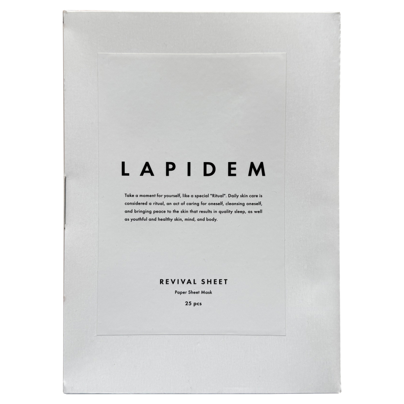 Lapidem Revival Sheet. Восстанавливающая коллагеновая маска для лица Лапидем, 25 шт.