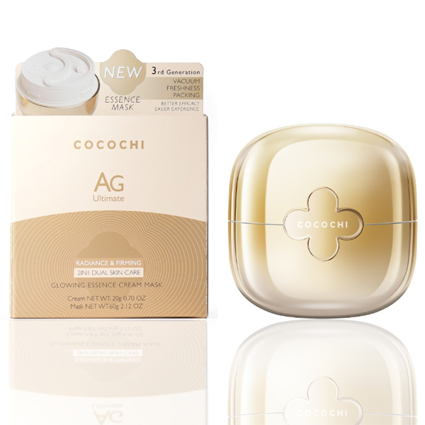 Cocochi AG Ultimate Glowing Essence Cream Mask. Кремовая маска-эссенция супер Сияние Кокочи, 20 г/60 г