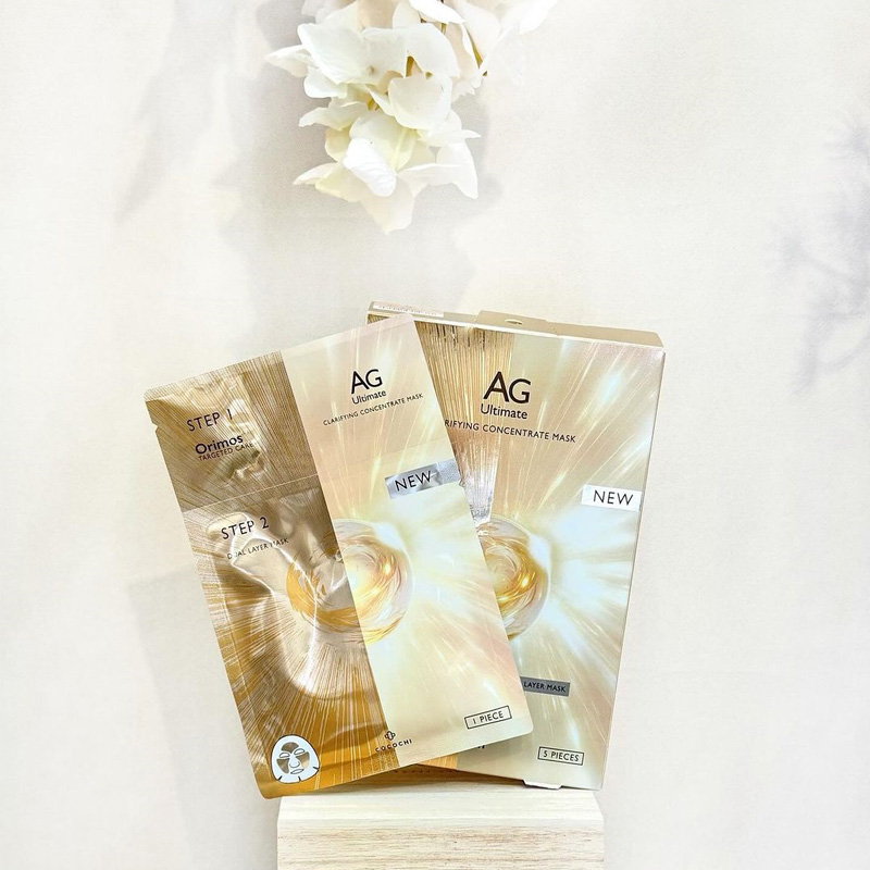 Cocochi AG Clarifying Concentrate Mask. Антигликационная, антивозрастная концентрированная маска Кокочи, 5 шт. (1 г х 5 шт./25 мл х 5 шт.)