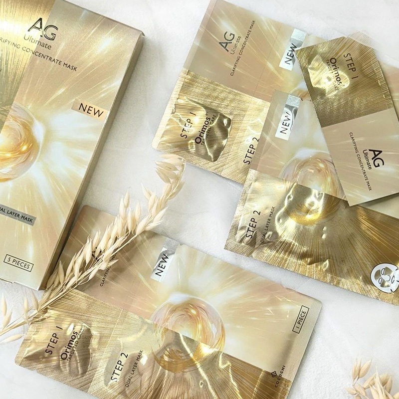 Cocochi AG Clarifying Concentrate Mask. Антигликационная, антивозрастная концентрированная маска Кокочи, 5 шт. (1 г х 5 шт./25 мл х 5 шт.)