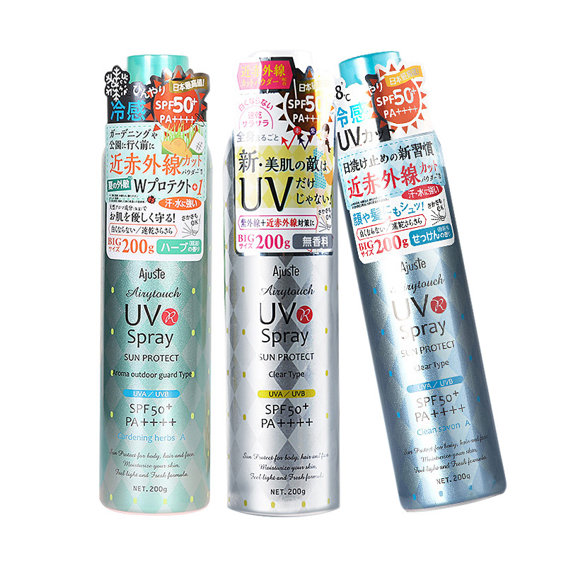 Ajuste Airytouch UV Spray Sun Protect Gardening Herbs A. Солнцезащитный спрей для лица «Садовые травы A» Аджаст, 200 г (320 мл)