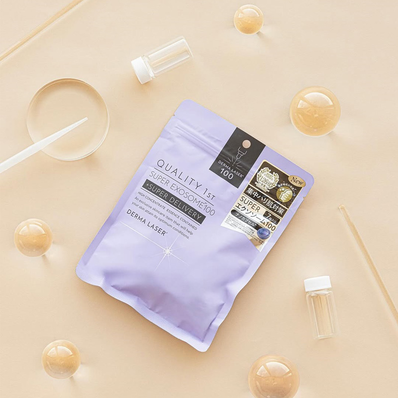 Quality 1st Derma Laser Super Exosome 100. Маска дерма лазер омолаживающая суперэкзосомы 100 Кволити Фест, 7 шт.