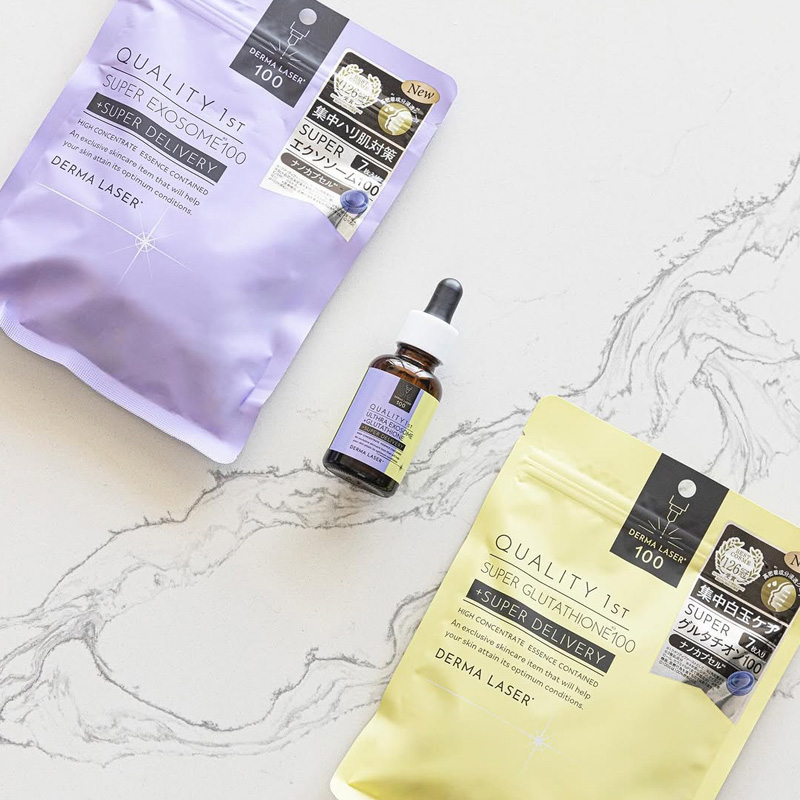 Quality 1st Derma Laser Super Exosome 100. Маска дерма лазер омолаживающая суперэкзосомы 100 Кволити Фест, 7 шт.