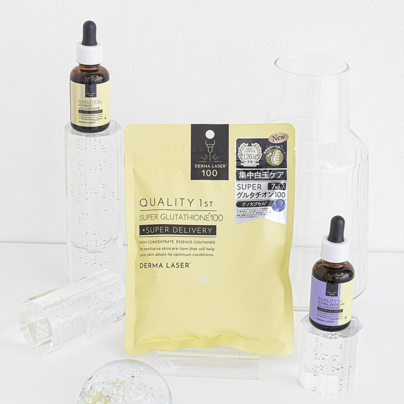 Quality 1st Derma Laser Super Glutathione 100. Маска дерма лазер омолаживающая суперглютатион 100 Кволити Фест, 7 шт.