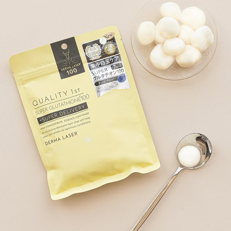 Quality 1st Derma Laser Super Glutathione 100. Маска дерма лазер омолаживающая суперглютатион 100 Кволити Фест, 7 шт.