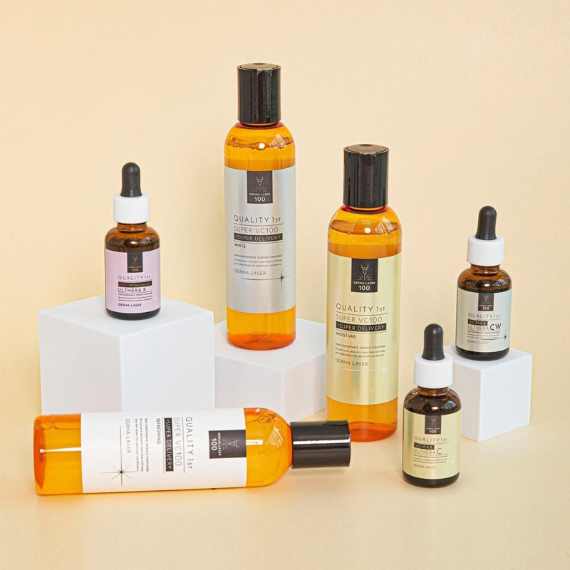 Quality 1st Derma Laser VC100 Moisture (Lotion). Увлажняющий лосьон дерма лазер на основе витамина С VC100 Кволити Фест, 240 мл