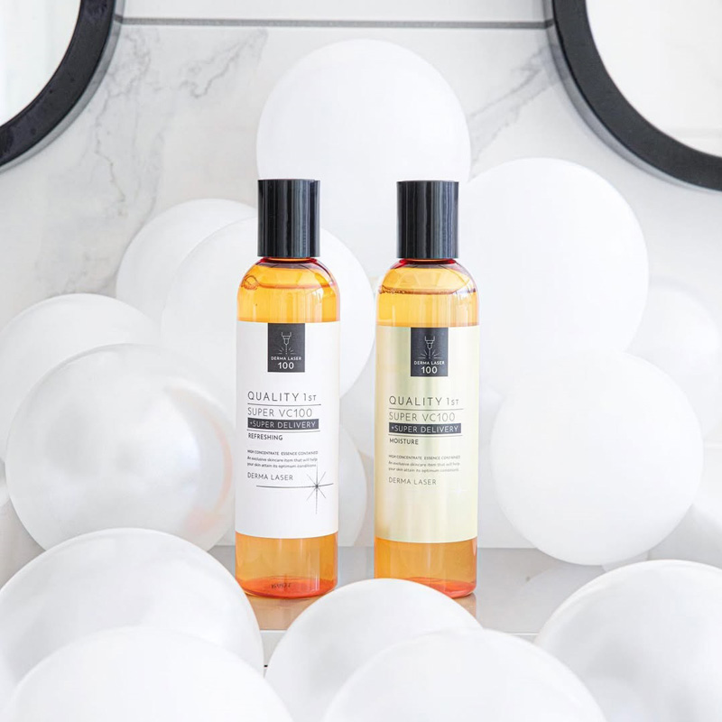 Quality 1st Derma Laser VC100 Moisture (Lotion). Увлажняющий лосьон дерма лазер на основе витамина С VC100 Кволити Фест, 240 мл