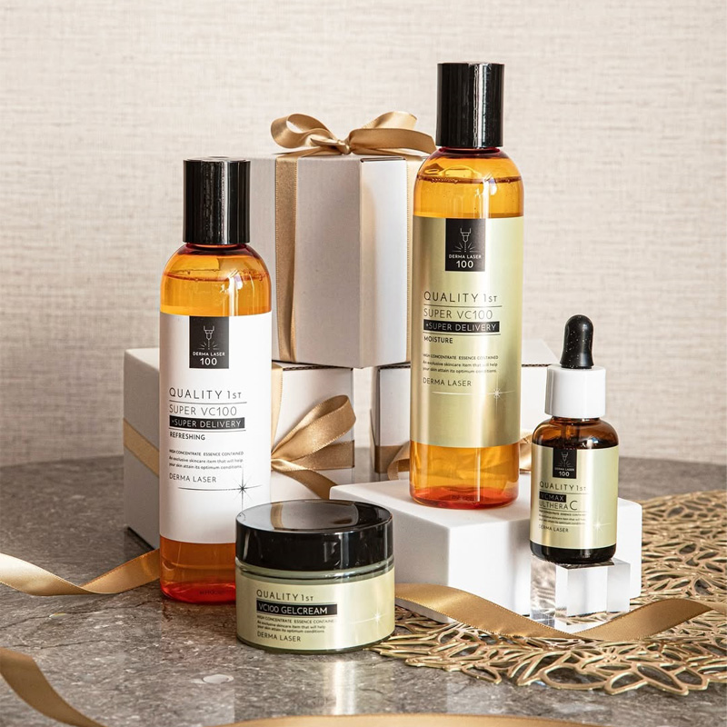 Quality 1st Derma Laser VC100 Moisture (Lotion). Увлажняющий лосьон дерма лазер на основе витамина С VC100 Кволити Фест, 240 мл