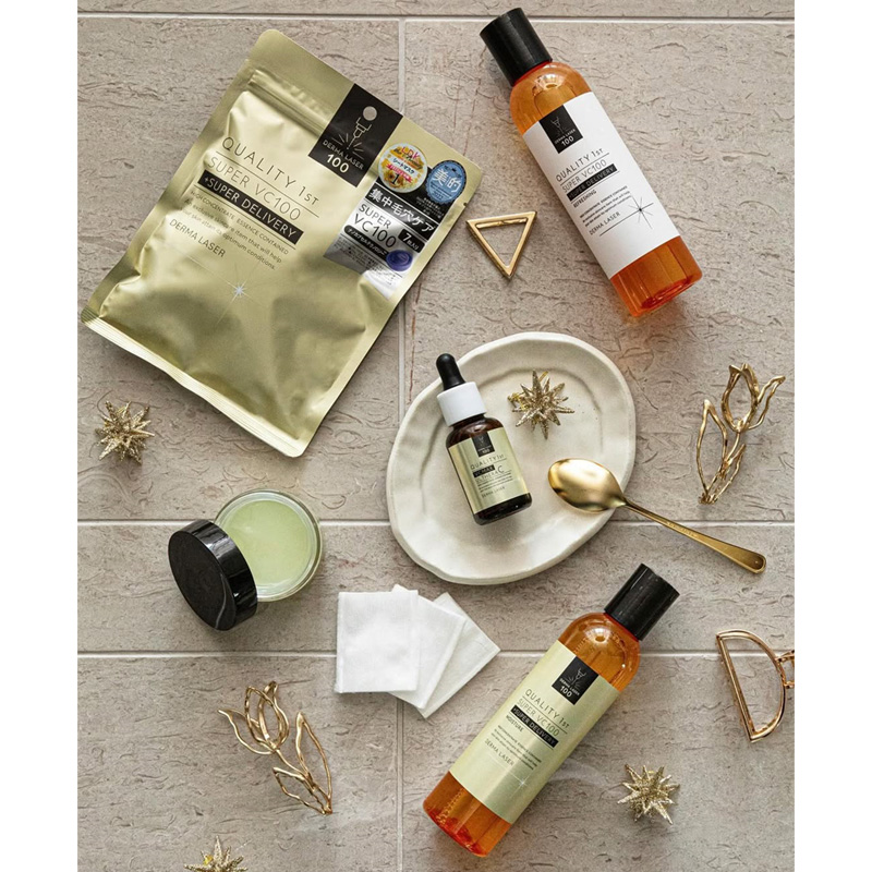 Quality 1st Derma Laser VC100 Moisture (Lotion). Увлажняющий лосьон дерма лазер на основе витамина С VC100 Кволити Фест, 240 мл