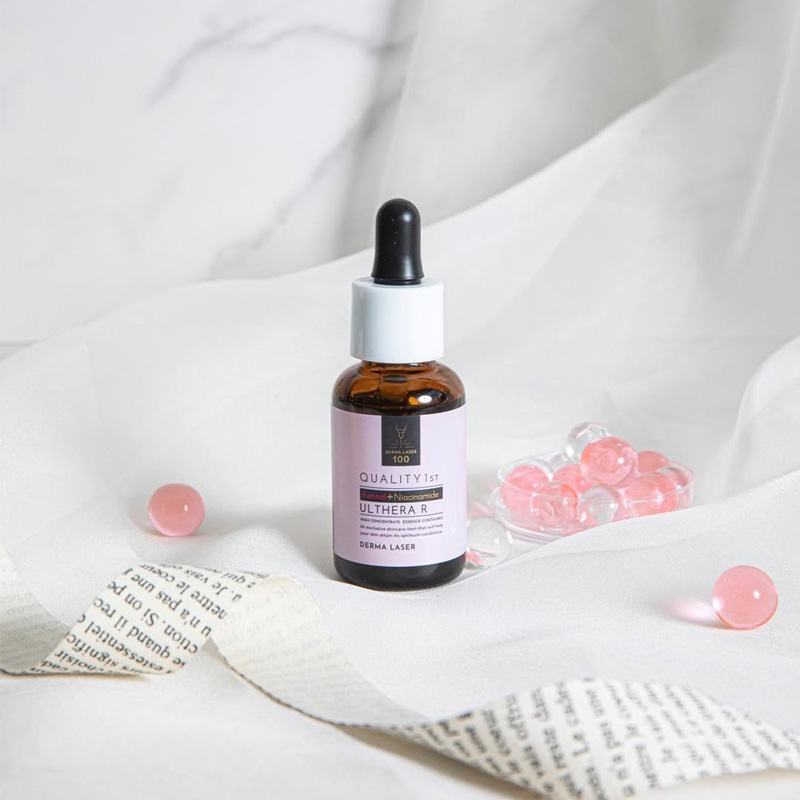 Quality 1st Derma Laser Ulthera R. Антивозрастная сыворотка Ультера R на основе ретинола и ниацинамида дерма лазер Кволити Фест, 30 мл
