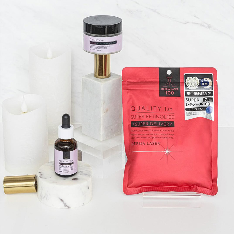 Quality 1st Derma Laser R100 Gel Cream. Антивозрастной крем-гель на основе ретинола и ниацинамида дерма лазер Кволити Фест, 50 г