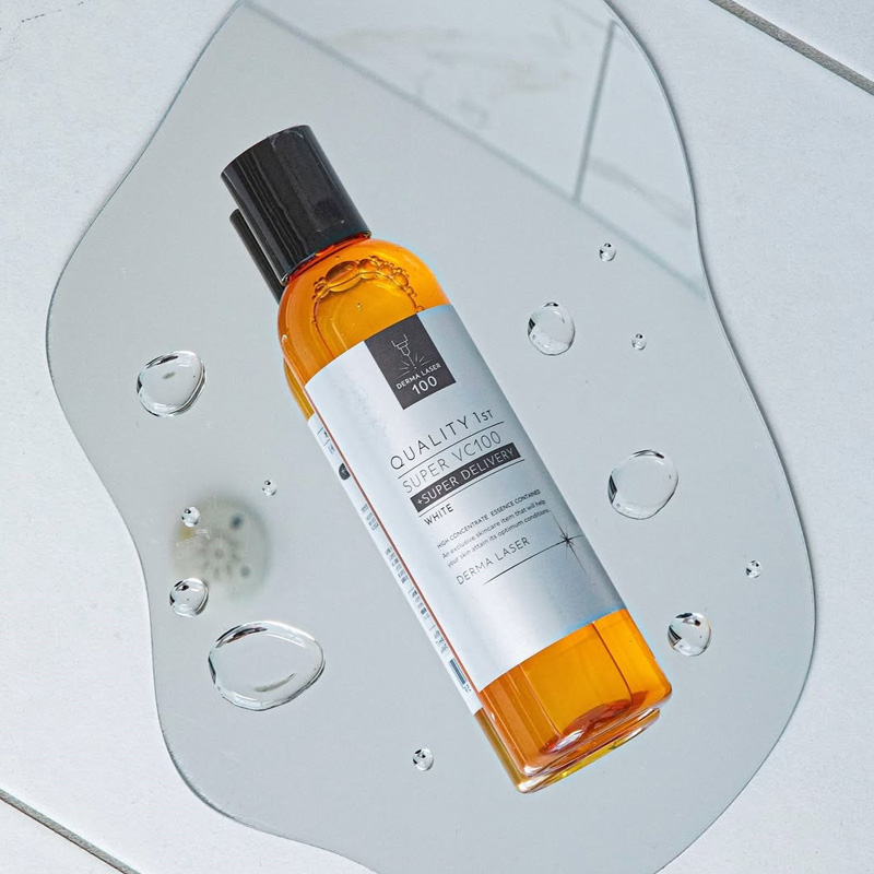 Quality 1st Derma Laser Super VC100 (White Lotion). Лосьон, выравнивающий цвет кожи лица, дерма лазер VC100 Кволити Фест, 240 мл