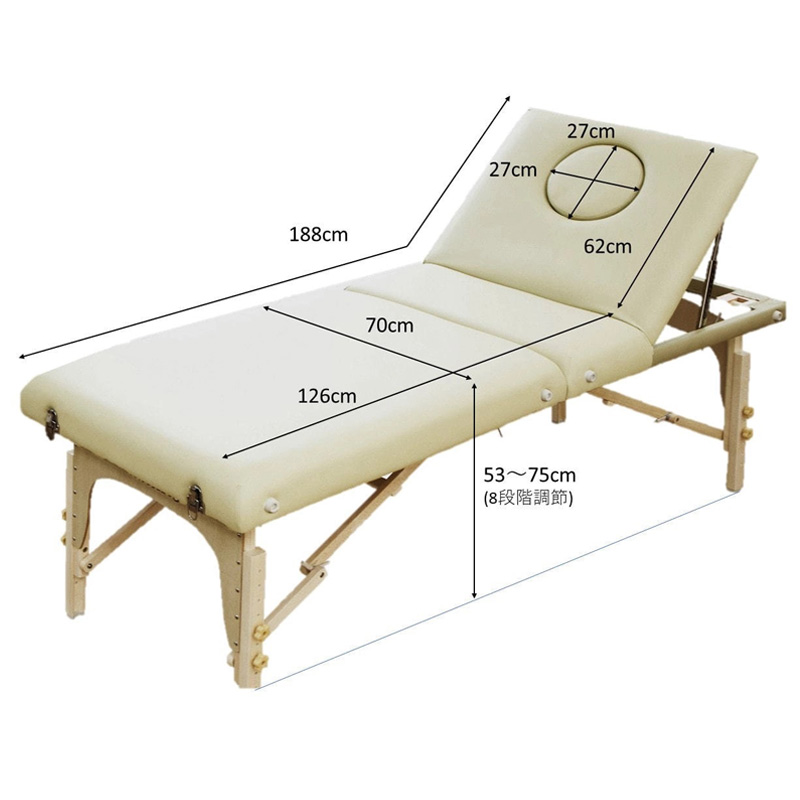 Beauty Garage Esthetic Treatment Bed Beige. Кушетка для эстетических процедур (бежевая) Бьюти Гараж, 1 шт.