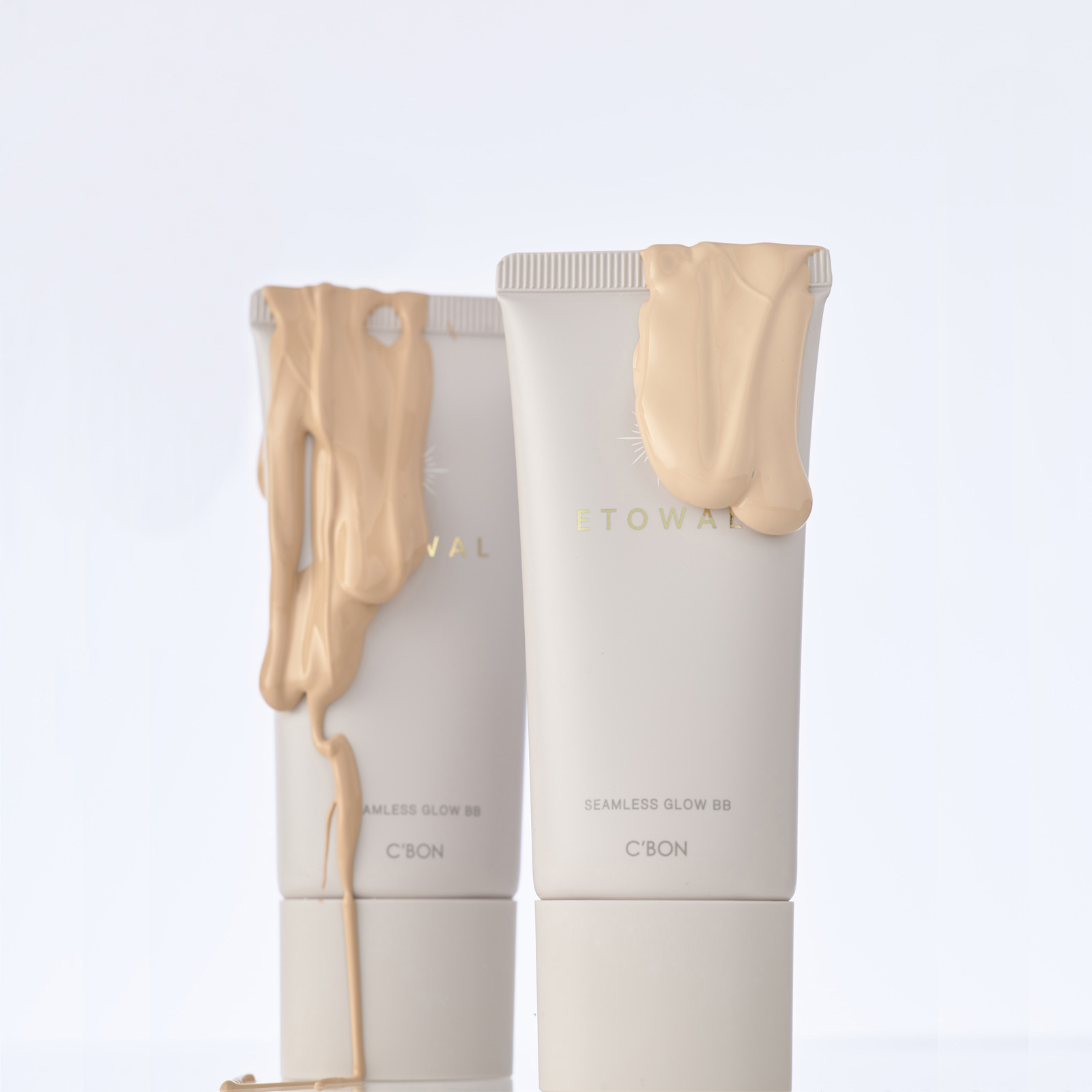 C'BON Etowal Seamless Glow BB SPF 45/PA+++ (Light Ochre). Тональный крем с солнцезащитным эффектом SPF 45/PA +++ Этуаль СБОН, тон светлая охра, 35 г