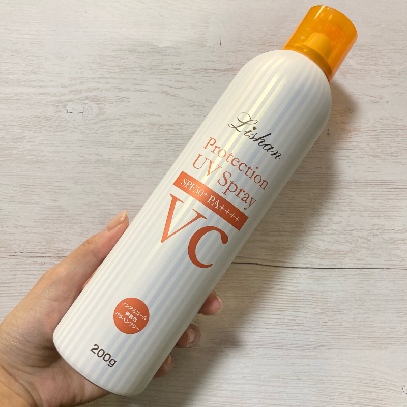 Lishan Protection UV Spray VC SPF 50+ PA++++. Солнцезащитный спрей с витамином С Лишан без запаха, 200 г