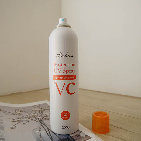 Lishan Protection UV Spray VC SPF 50+ PA++++. Солнцезащитный спрей с витамином С Лишан без запаха, 200 г