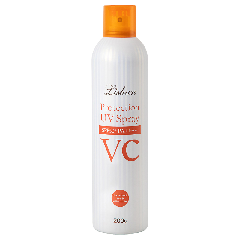 Lishan Protection UV Spray VC SPF 50+ PA++++. Солнцезащитный спрей с витамином С Лишан без запаха, 200 г