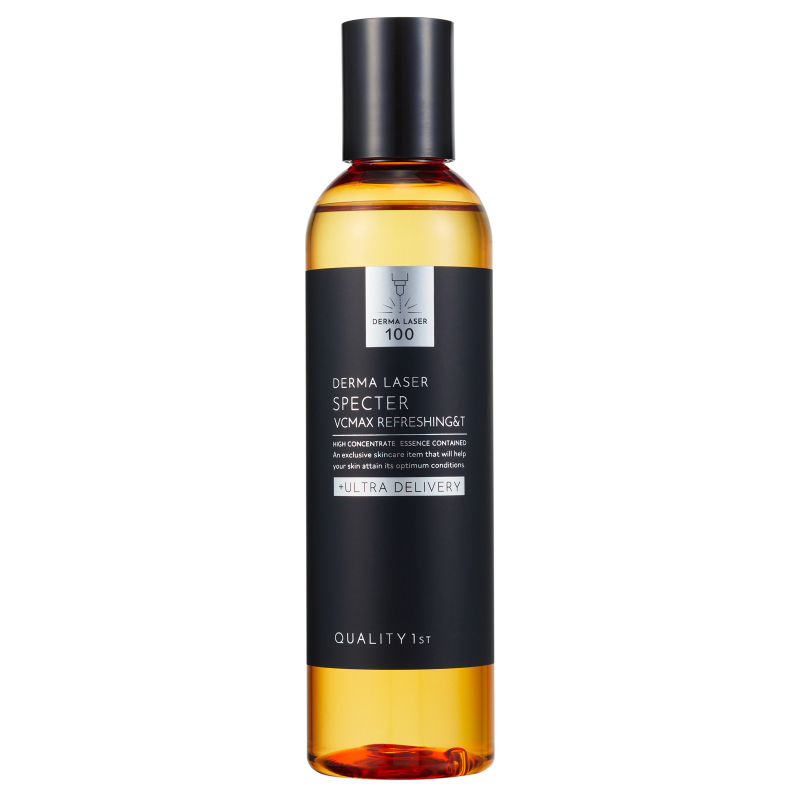 Quality 1st Derma Laser Specter VCMax Refreshing&T. Освежающий лосьон с высококонцентрированным содержанием витамина С и ниацинамидом для проблемной кожи лица Кволити Фест Дерма Лазер Спектер, 240 мл