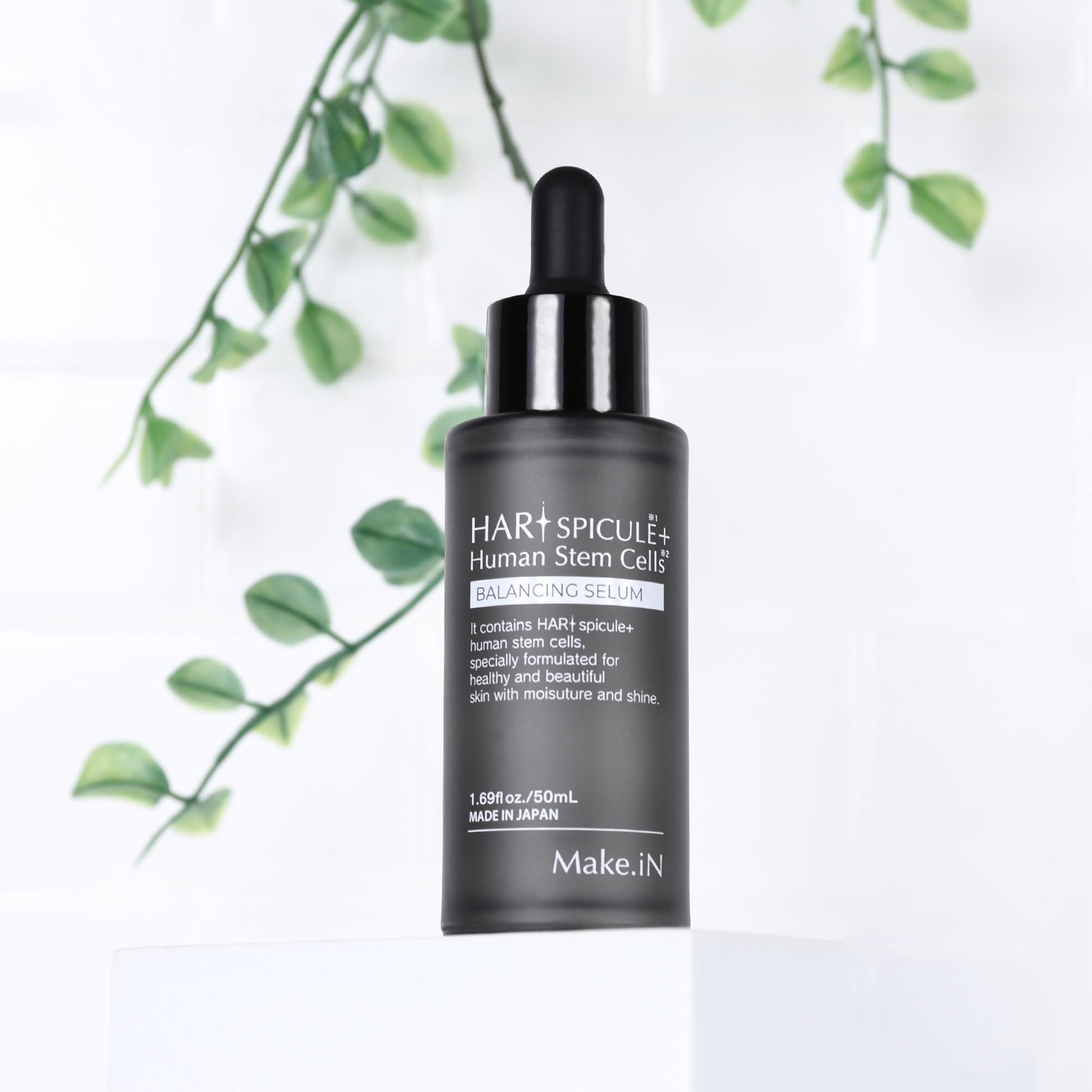 Make.iN HARI Spicule + Human Stem Cells Balancing Serum. Балансирующая антивозрастная сыворотка для лица на основе морской спикулы и культуральной жидкости Мейк.иН, 50 мл
