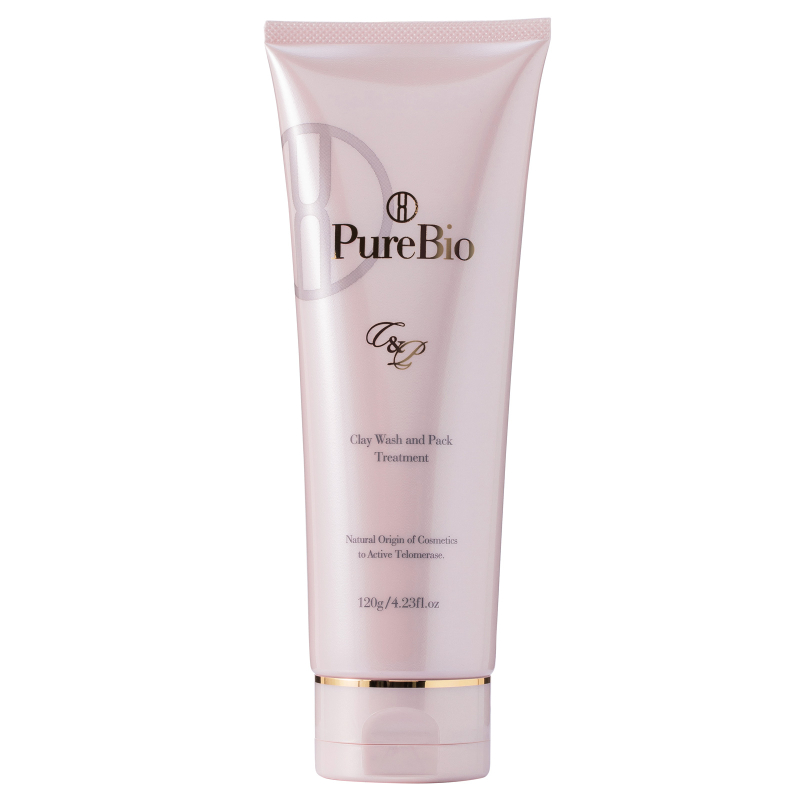 PureBio Clay Wash And Pack Treatment. Очищающая пенка-маска на основе глины Пьюэ Био, 120 г