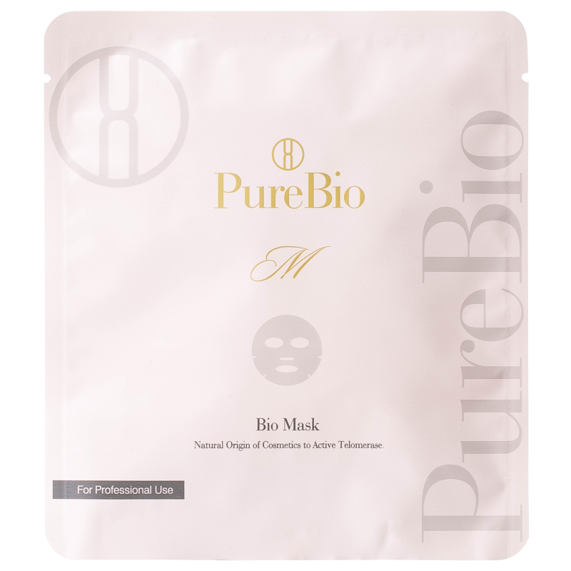 PureBio Bio Mask. Антивозрастная биомаска на основе биоцеллюлозы для лица Пьюэ Био, 30 мл х 4 шт.