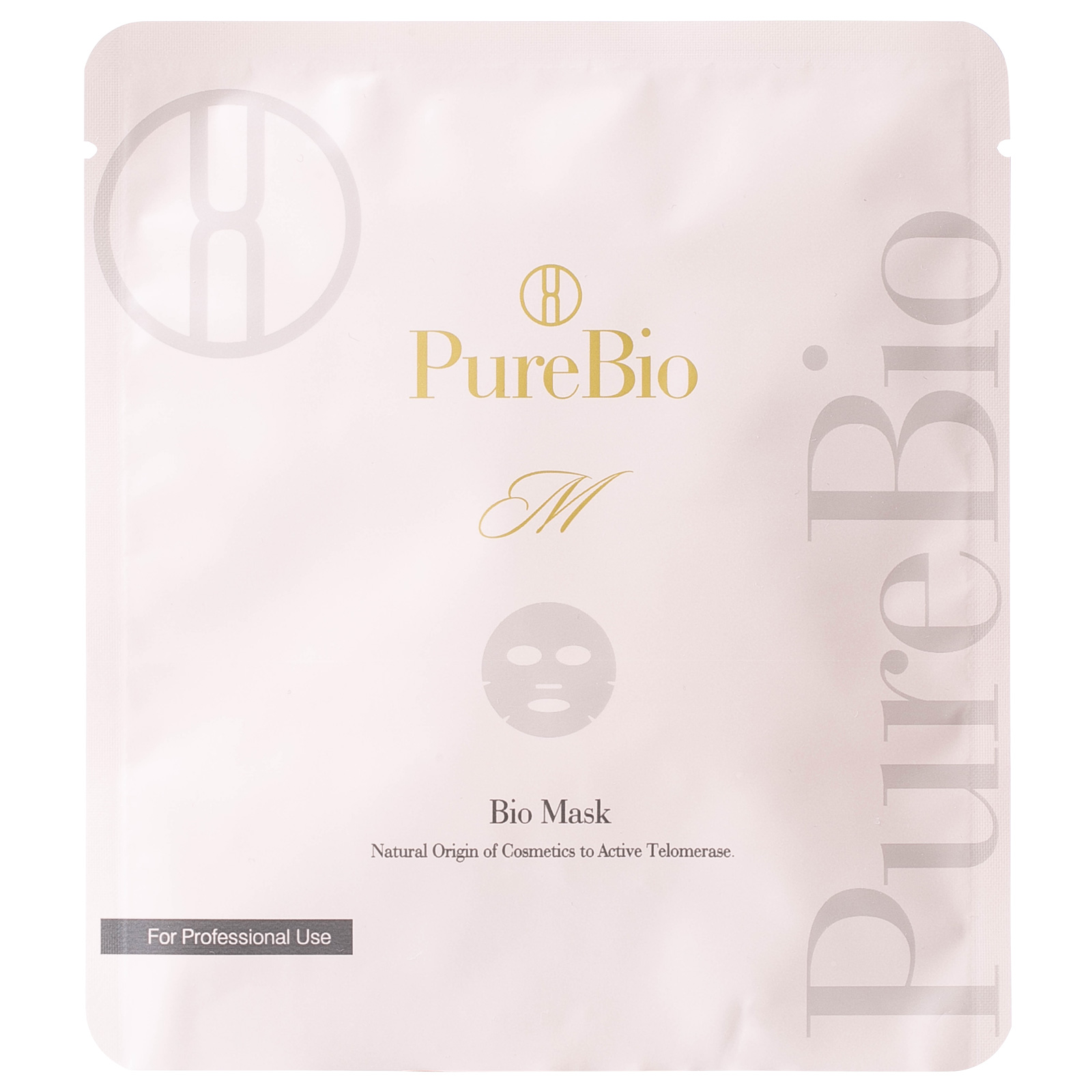 PureBio Bio Mask. Антивозрастная биомаска на основе биоцеллюлозы для лица Пьюэ Био, 30 мл х 4 шт.
