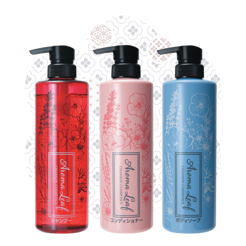 Подарочный набор косметики для волос и тела Chanson Cosmetics Aroma Leaf, 3 продукта