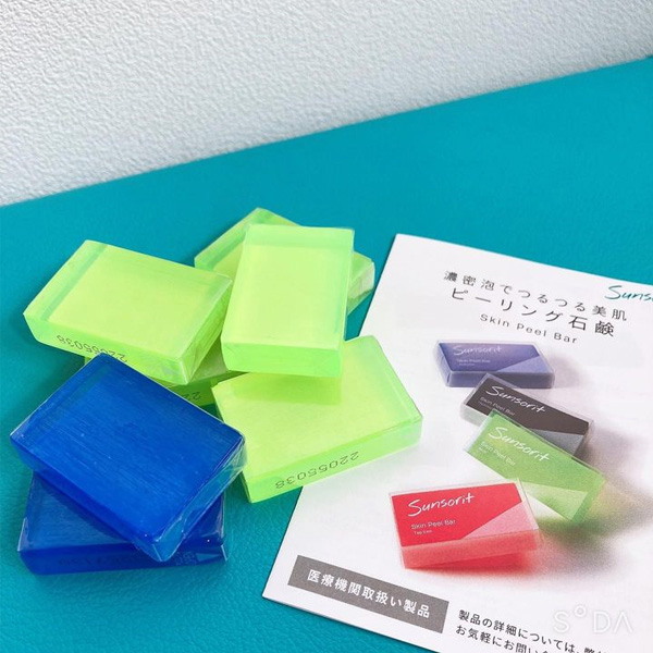 Sunsorit Skin Peel Bar Green Mini. Очищающее твердое мыло «Зеленое» Сансорит, 15 г