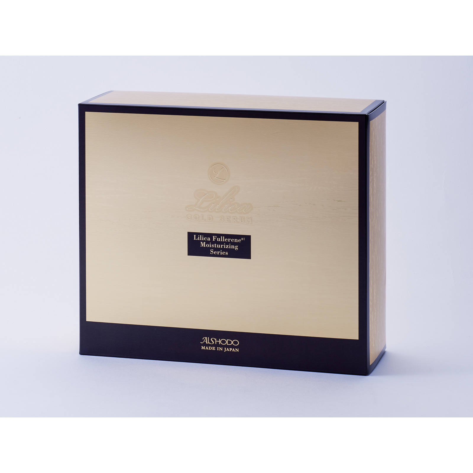 Aishodo LiLiCa Gold Serum Face 3 Set. Подарочный набор уходовой косметики для лица на основе фуллерена «Золотая сыворотка ЛиЛиКа» Айшодо, 3 продукта